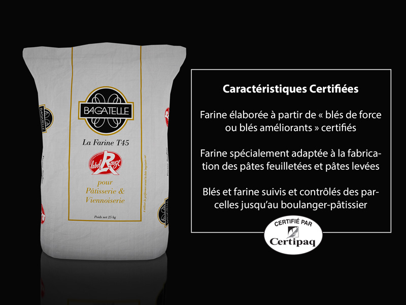 Farine de GRUAU T45 BAGATELLE label rouge FORICHER en sac de 1kg – La  Chapelloise